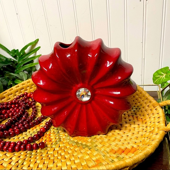 Hobby Lobby Floral Red Vase